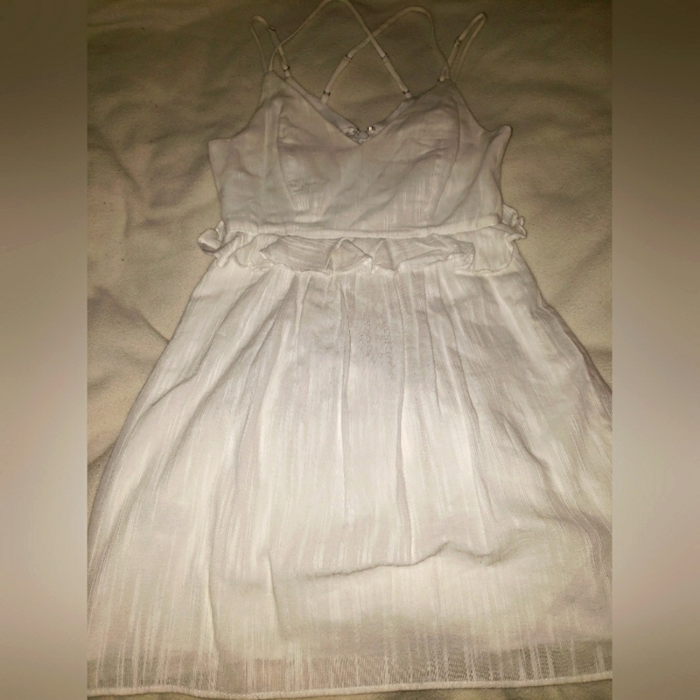 White mini dress